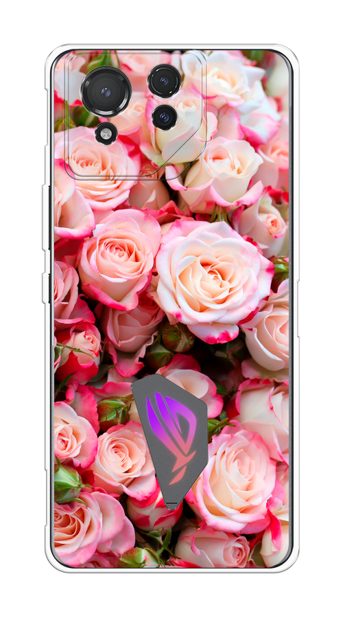 

Чехол на Asus ROG Phone 8 "Много роз", Розовый, 45150-1