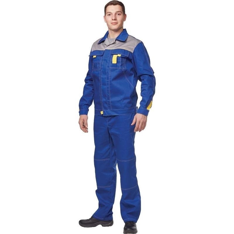 

Костюм рабочий NoBrand 314471-K серый/синий 44-46, 182-188