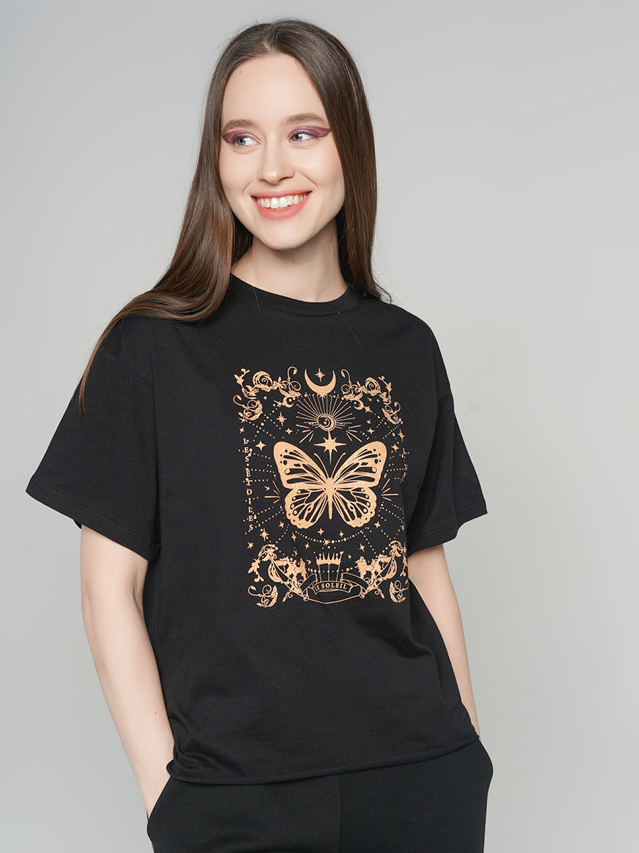 

Футболка женская ТВОЕ 88324 черная XL, 88324