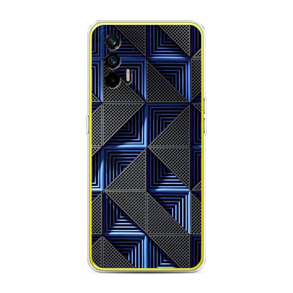 

Чехол на Oppo Realme Q3 Pro "IBM", Серый;синий, 256550-3