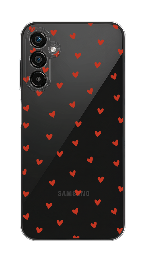 

Чехол на Samsung Galaxy A25 5G "Red hearts", Красный;прозрачный, 2108550-1