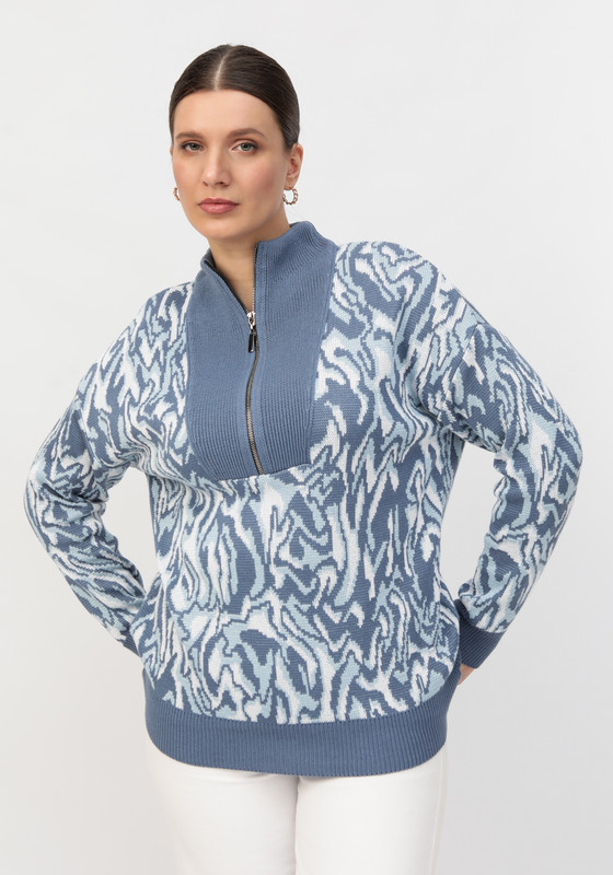 

Джемпер женский Vivawool 312190 голубой 54 RU, 312190