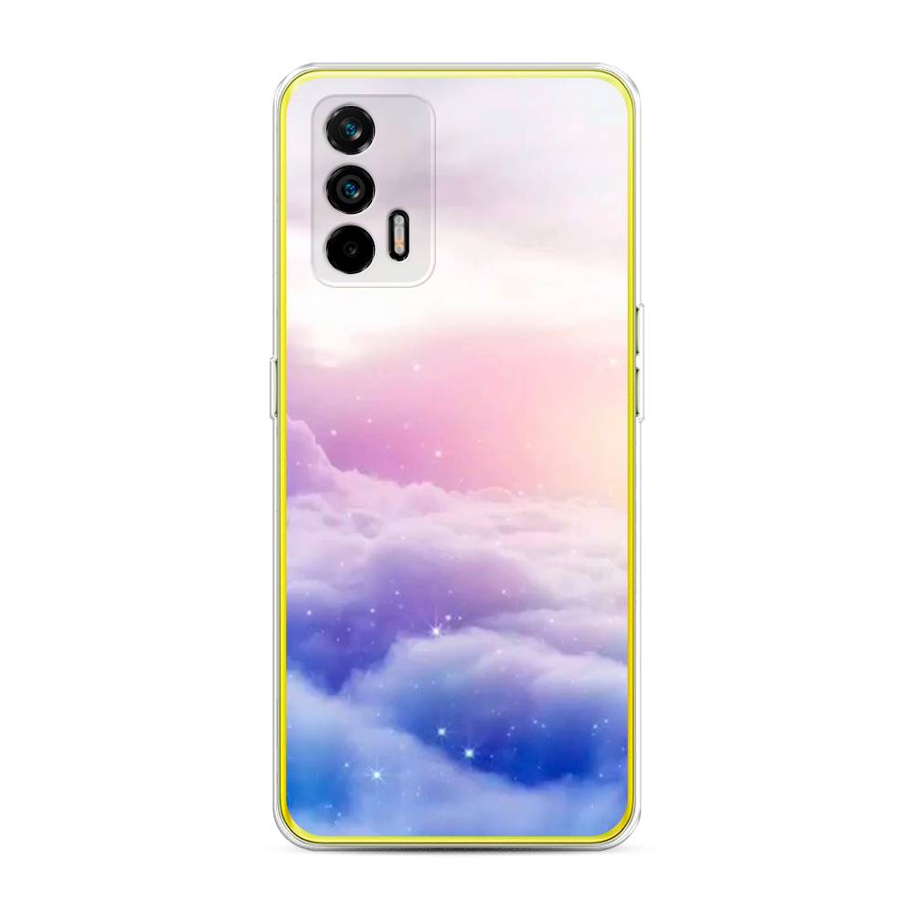 

Чехол на Oppo Realme Q3 Pro "Небеса", Голубой;белый;розовый, 256550-2