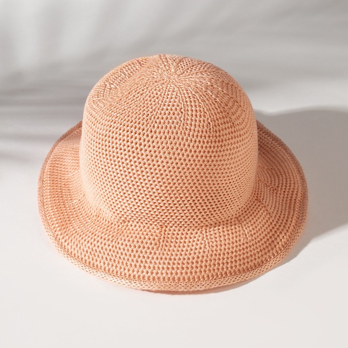 Шляпа для девочки MINAKU с бантом, цвет розовый, р-р 50-52 шляпа для девочки minaku с бантом розовый р р 50 52