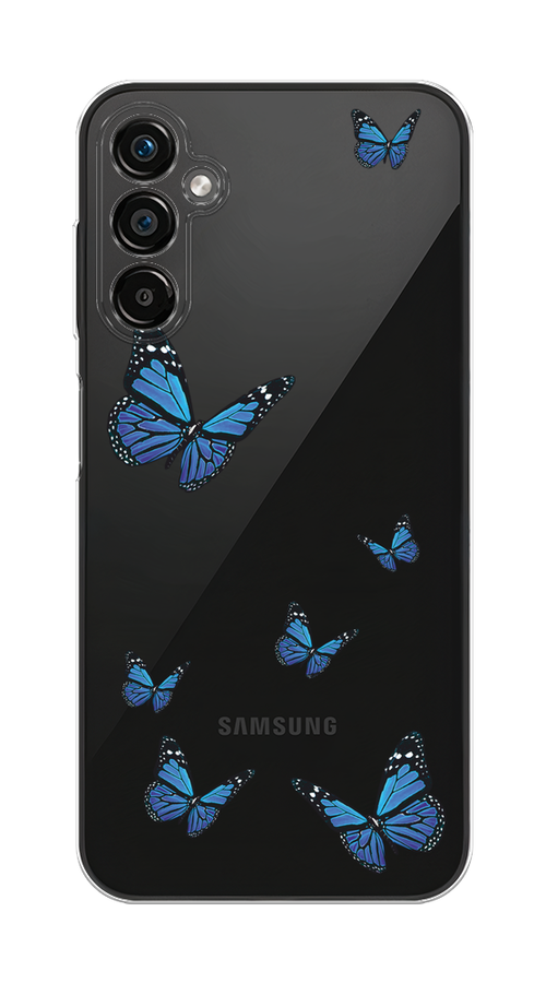 

Чехол на Samsung Galaxy A25 5G "Blue butterflies", Синий;черный, 2108550-1