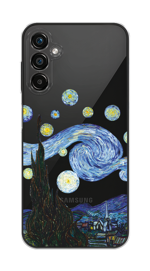 

Чехол на Samsung Galaxy A25 5G "Ночь Ван Гога", Голубой;синий;черный, 2108550-1
