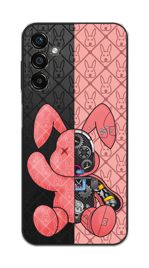 

Чехол на Samsung Galaxy A25 5G "Киборг-заяц розовый", Розовый;прозрачный;черный, 2108550-1