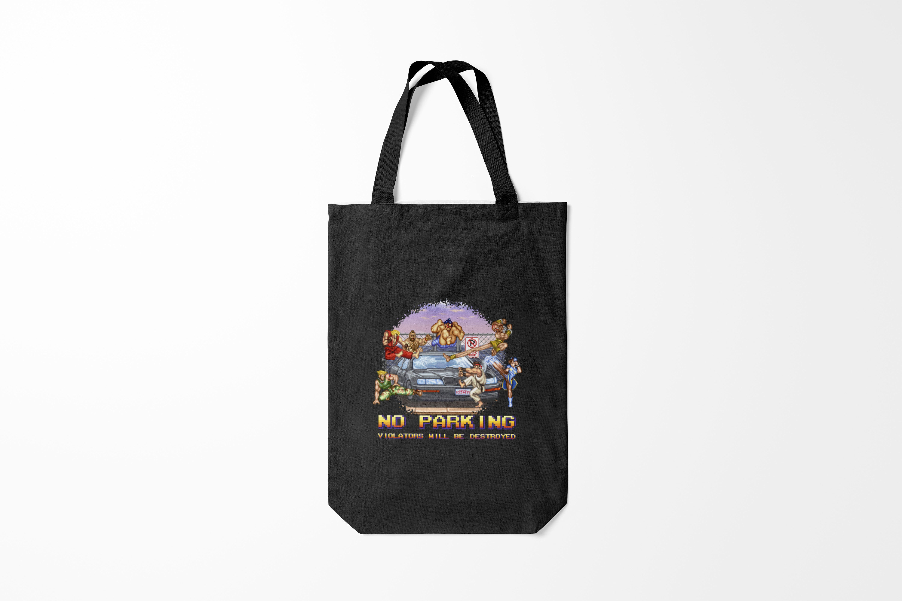 

Сумка шoппер унисекс Burnettie Street Fighter No parking,, Street Fighter No parking