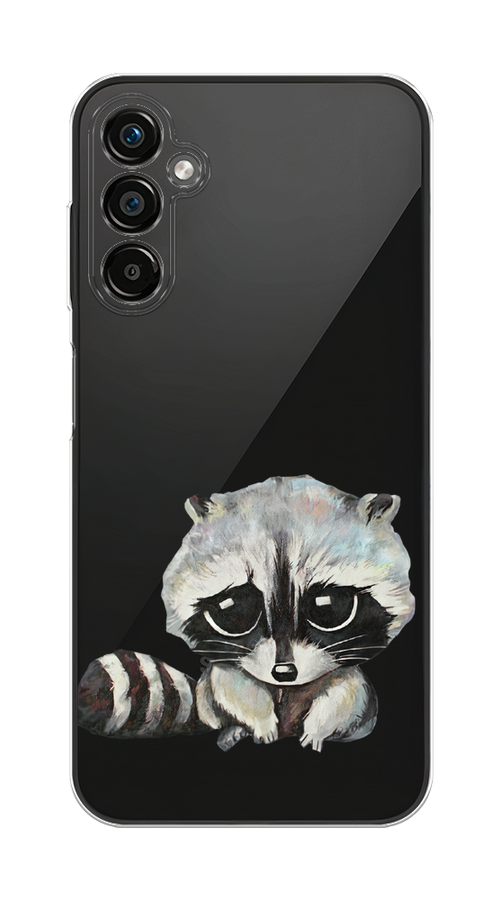 

Чехол на Samsung Galaxy A25 5G "Большеглазый енот", Серый;черный;прозрачный, 2108550-1