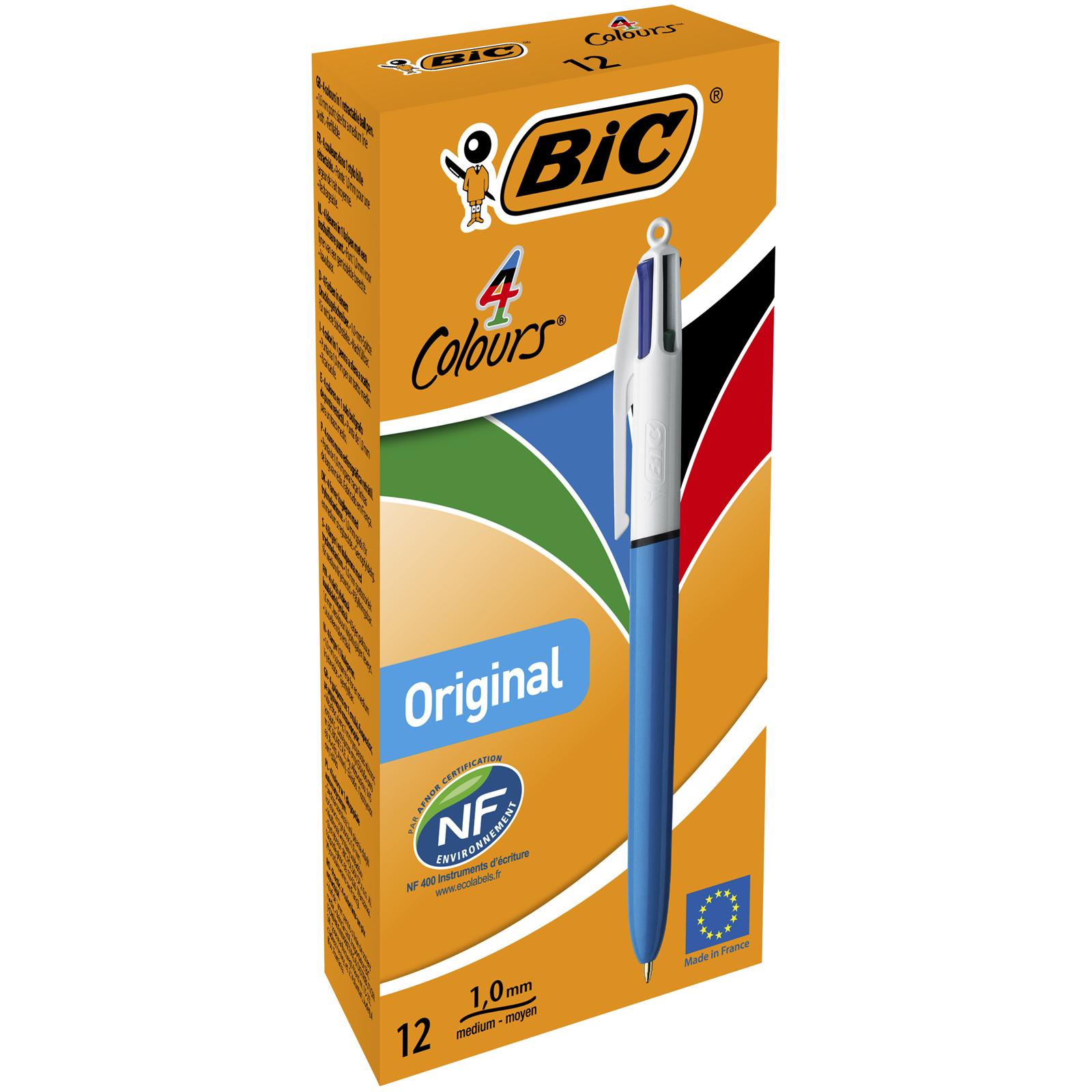 

Набор ручек шариковых BIC 4 Colours Original 889969, разноцветная, 12 шт.