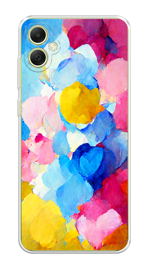 

Чехол на Samsung Galaxy A05 "Яркие пятна", Синий;голубой;желтый;розовый, 2108750-1