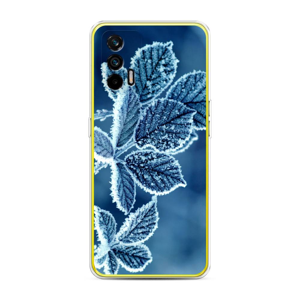 

Чехол на Oppo Realme Q3 Pro "Зима 6", Голубой;белый, 256550-2