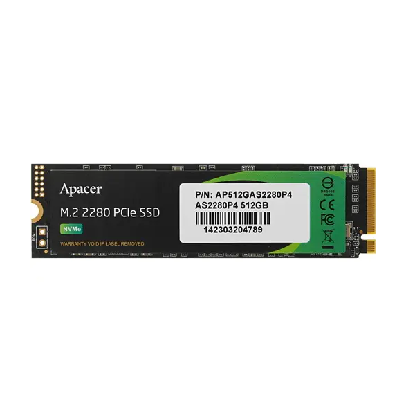 

SSD накопитель Apacer AS2280P4 M.2 2280 512 ГБ (AP512GAS2280P4-1), AS2280P4