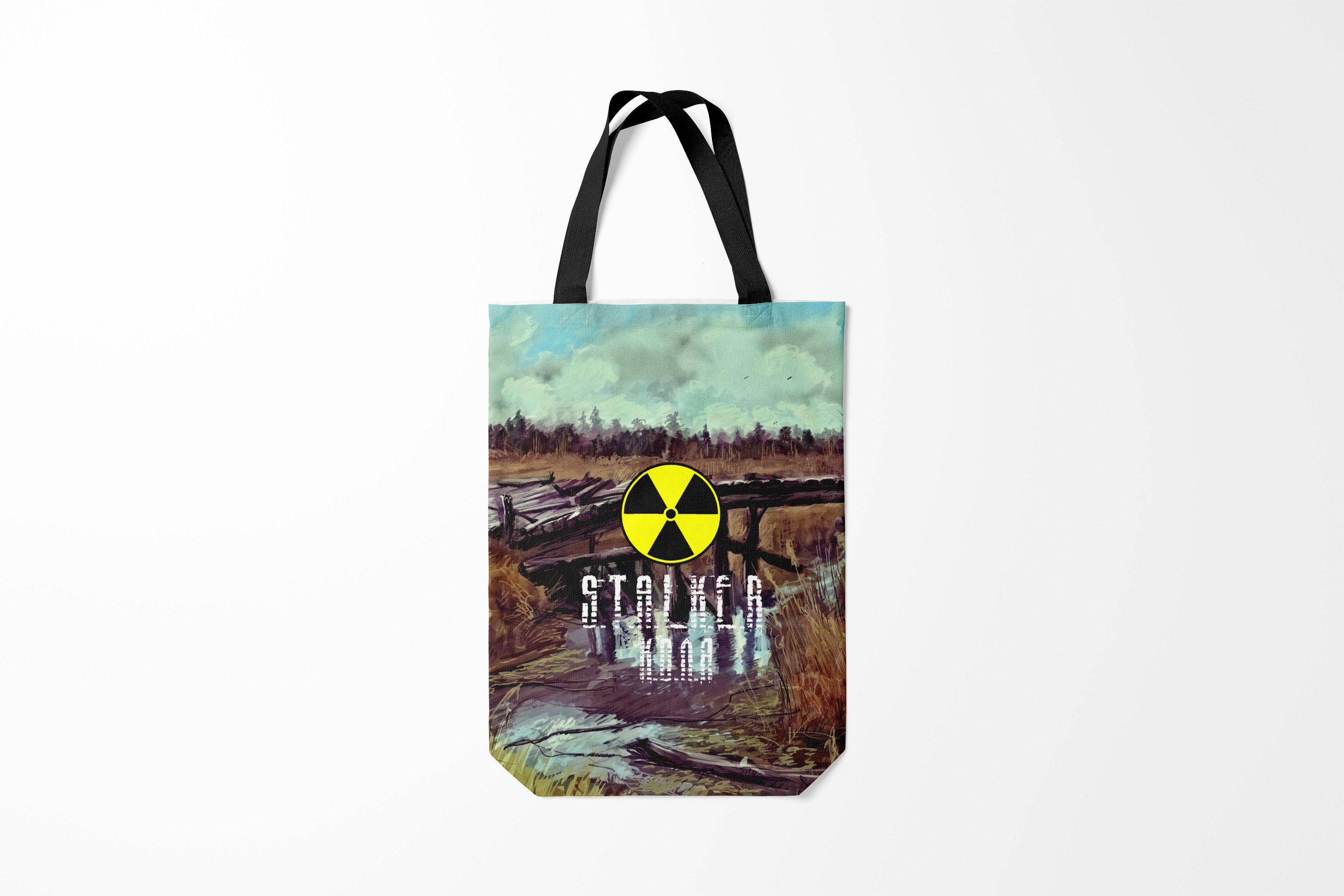 

Сумка шoппер унисекс Burnettie Stalker S.T.A.L.K.E.R КОЛЯ,, Stalker S.T.A.L.K.E.R КОЛЯ