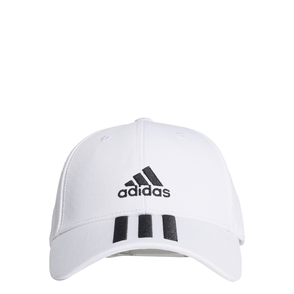 Бейсболка унисекс Adidas Bball 3S Cap Ct белая р.54