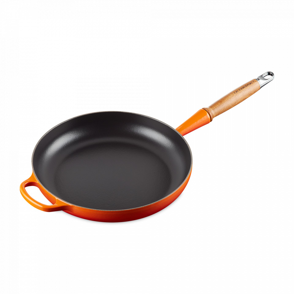 Сковорода, LE CREUSET, Flame, 28 см, чугун, оранжевый