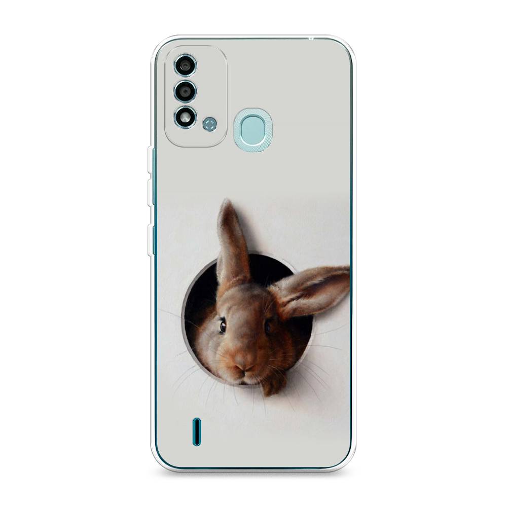 

Чехол на Itel Vision 2S "Любопытный кролик", Серый;коричневый, 3200650-1