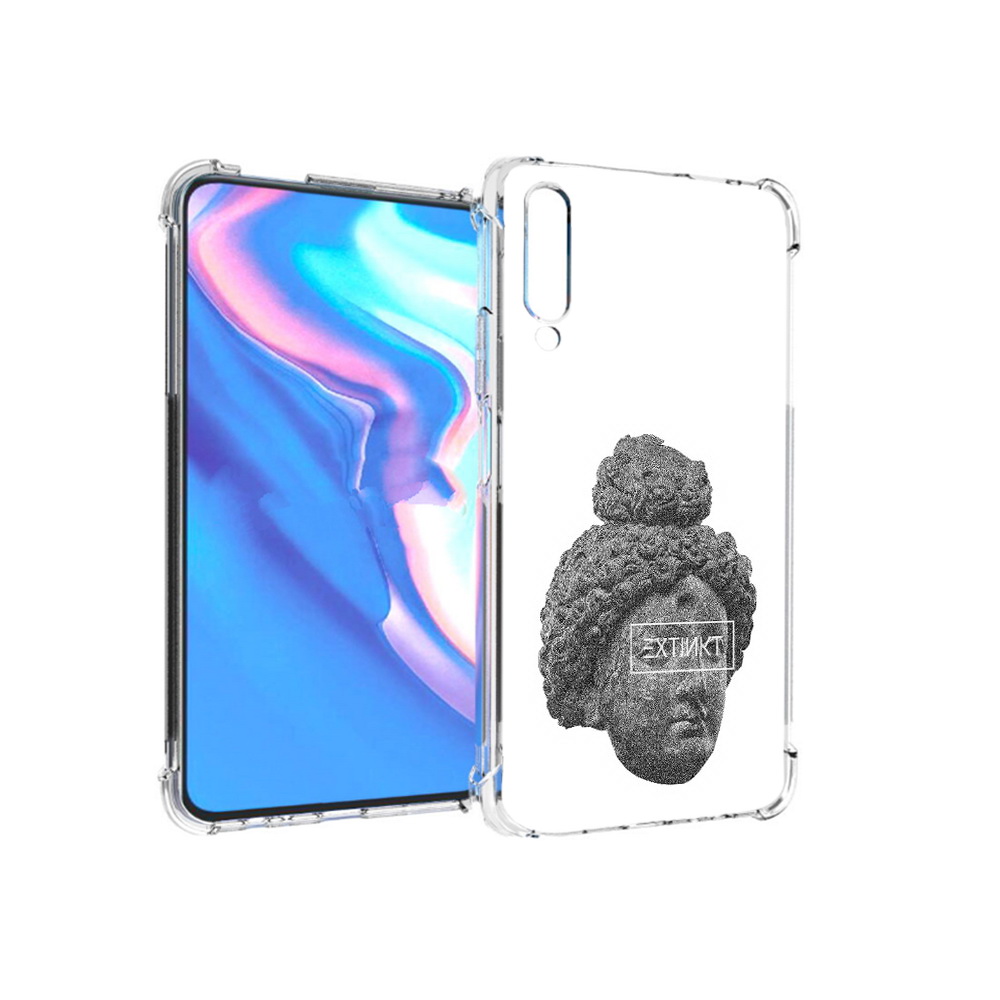

Чехол MyPads Tocco для Honor 9X Pro каменное лицо девушки, Прозрачный, Tocco