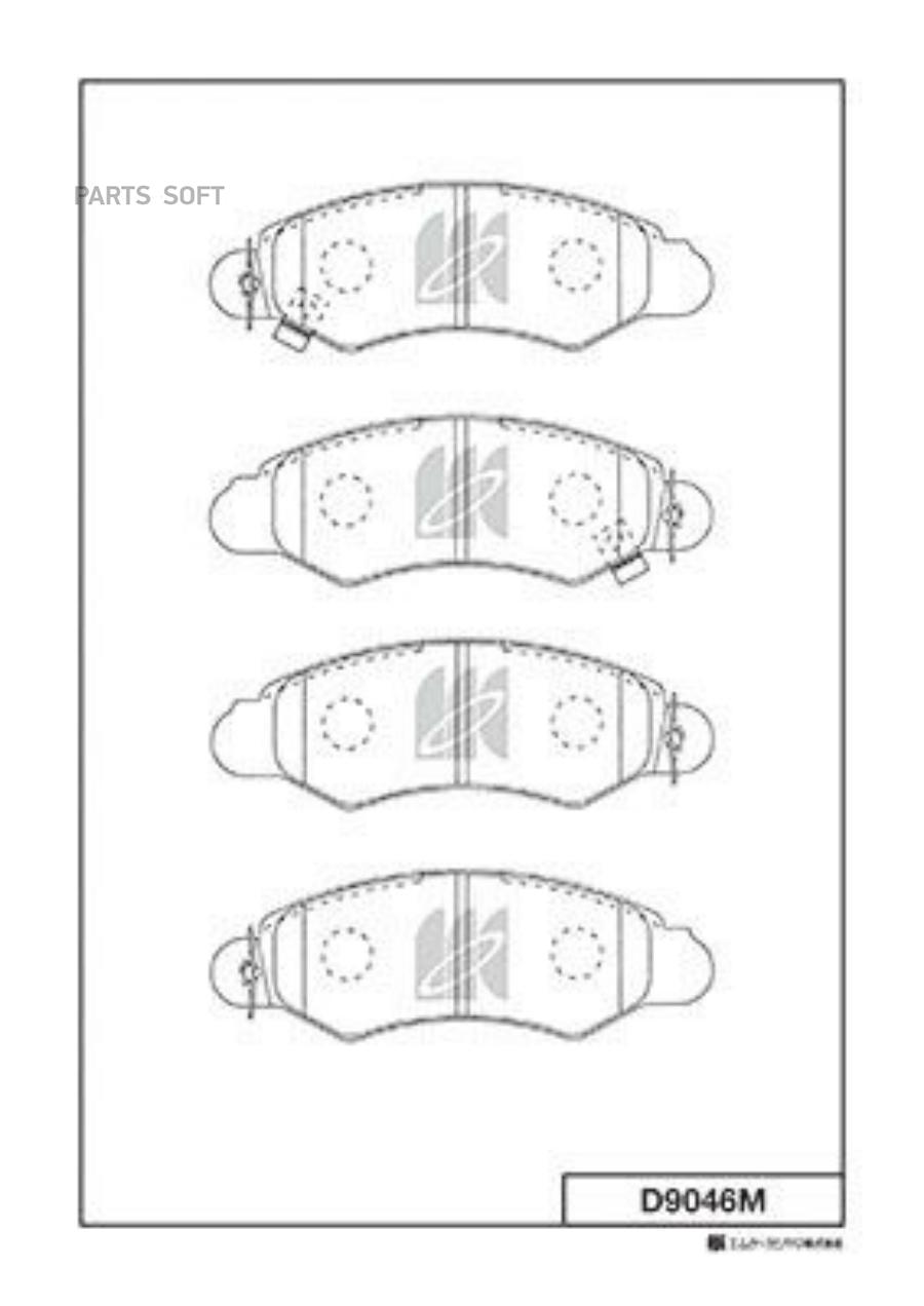 

Колодки дисковые передние suzuki swift 1.0-1.6/1.9td 89-01 D9046m-01