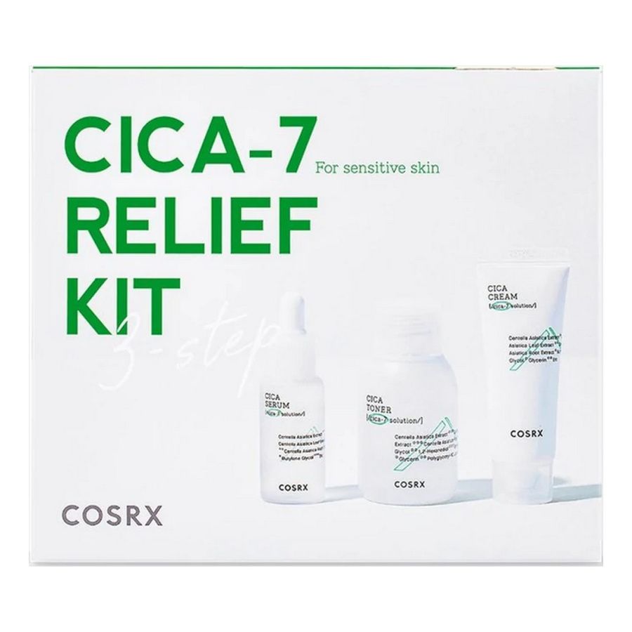

Набор миниатюр COSRX для чувствительной кожи, Cica-7 Relief Kit