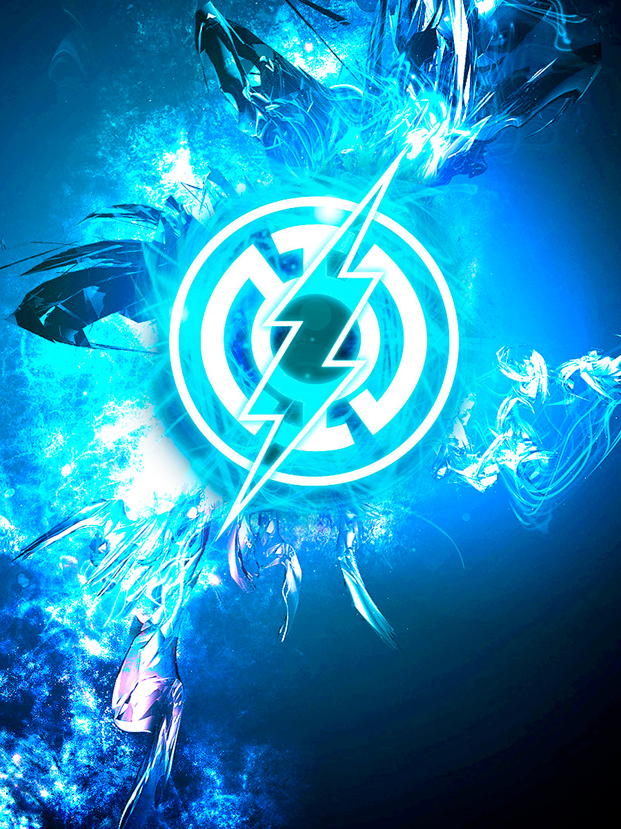 

Постер DRABS А2 Синий знак флеша