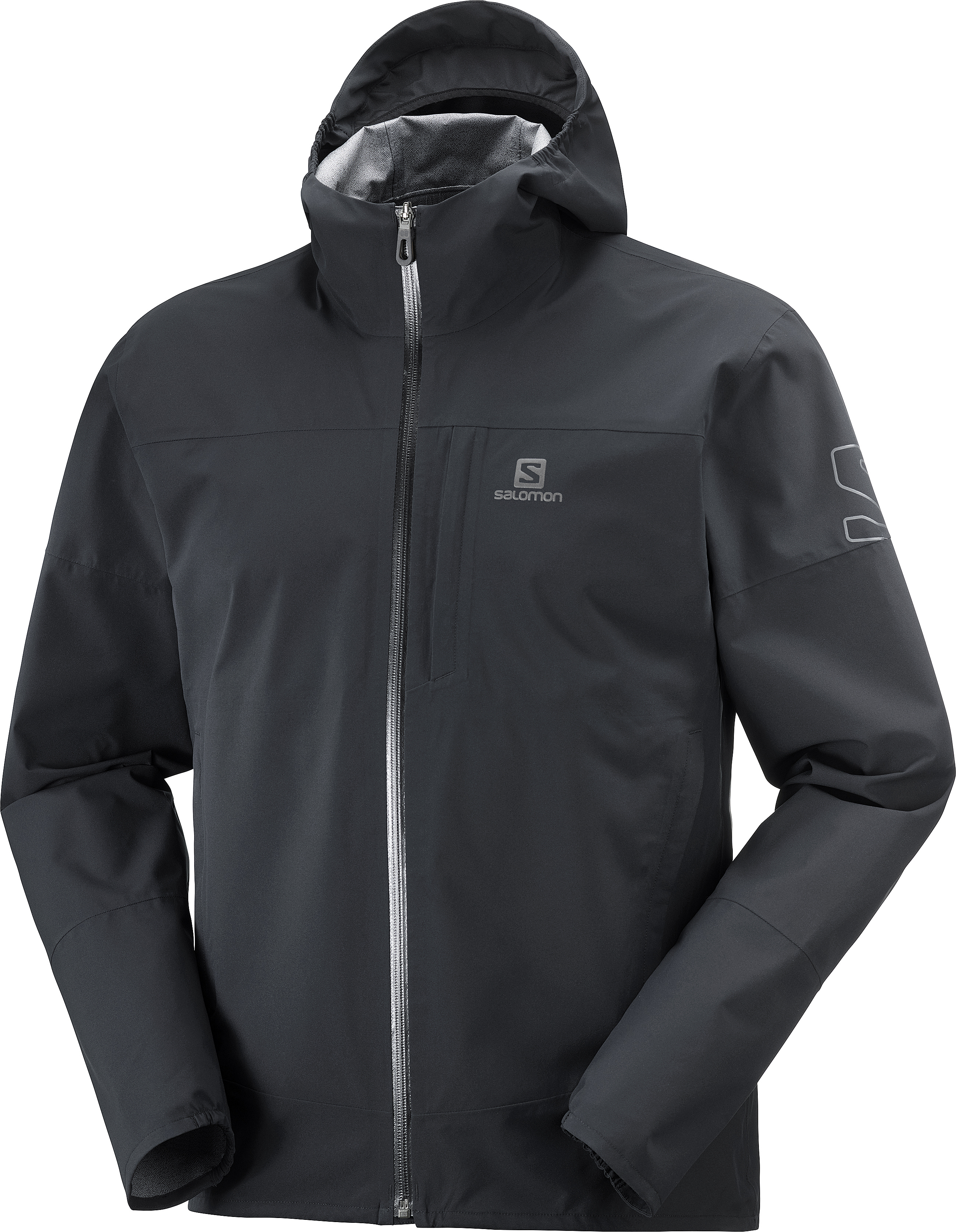 фото Куртка мужская salomon outrack 2.5l jacket m черная xl