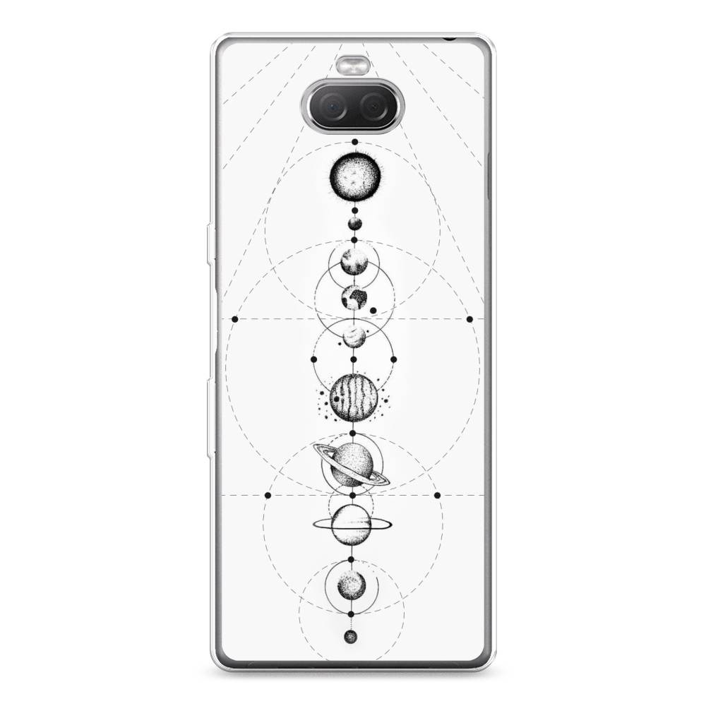 

Чехол на Sony Xperia 10 Plus "Парад планет", Серый, 54150-2