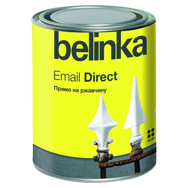 фото Эмаль belinka email direct серая 0,75 л