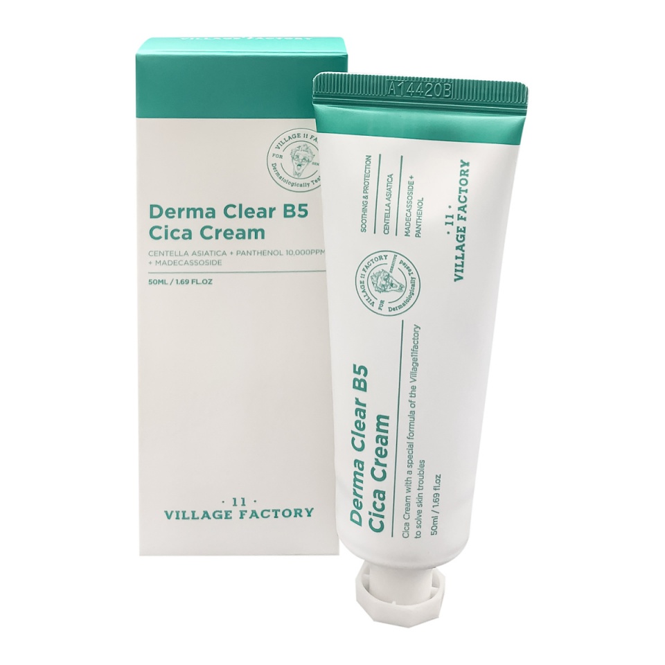 Увлажняющий питательный крем-гель VILLAGE 11 FACTORY Derma Clear B5 Cica Cream