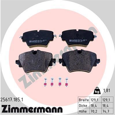 

Тормозные колодки ZIMMERMANN 256171851