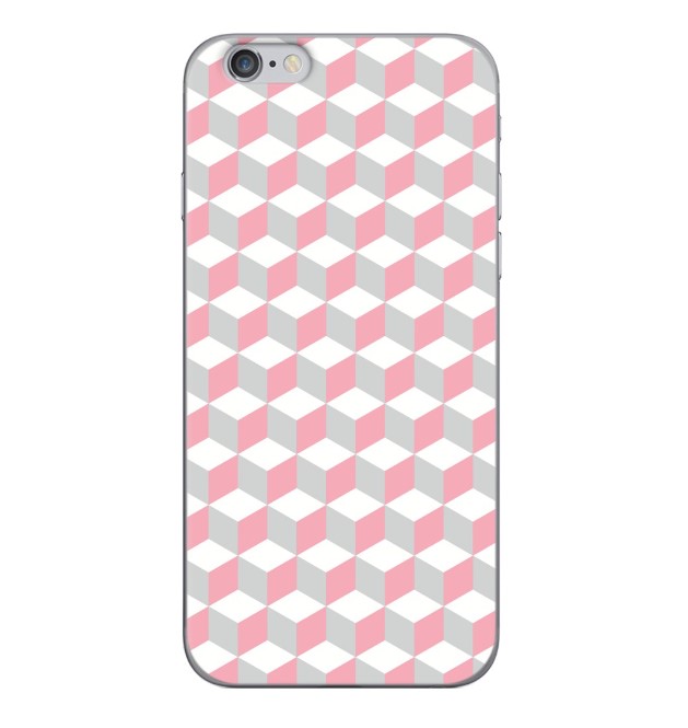 

Чехол Deppa для Apple iPhone 6/6S Illusion розовые кубики