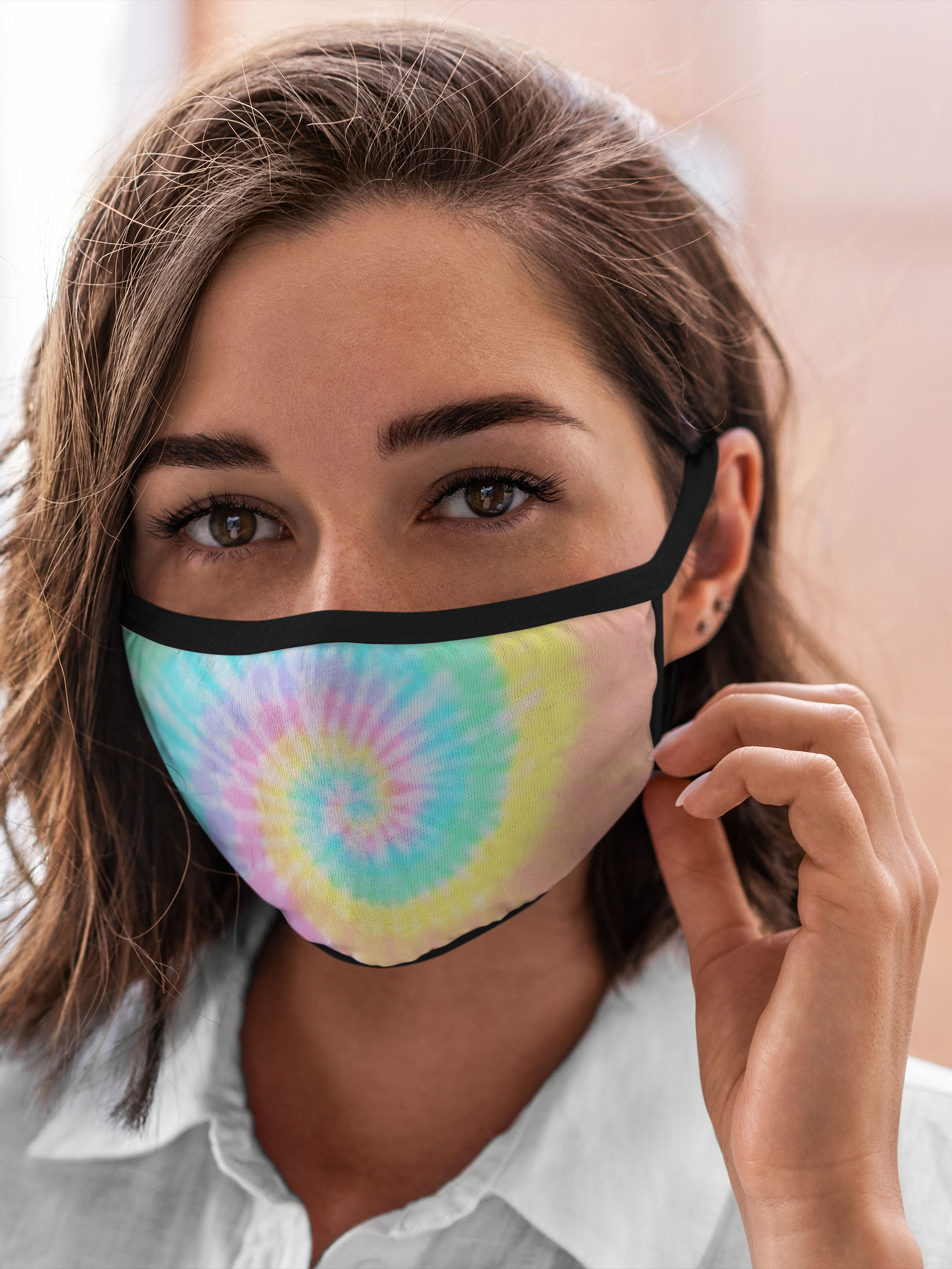 

Многоразовая маска унисекс Burnettie Tie Dye Pastel, Разноцветный, Tie Dye Pastel