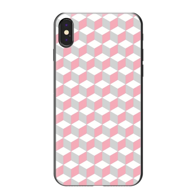 

Чехол Deppa для Apple iPhone X/XS Illusion розовые кубики