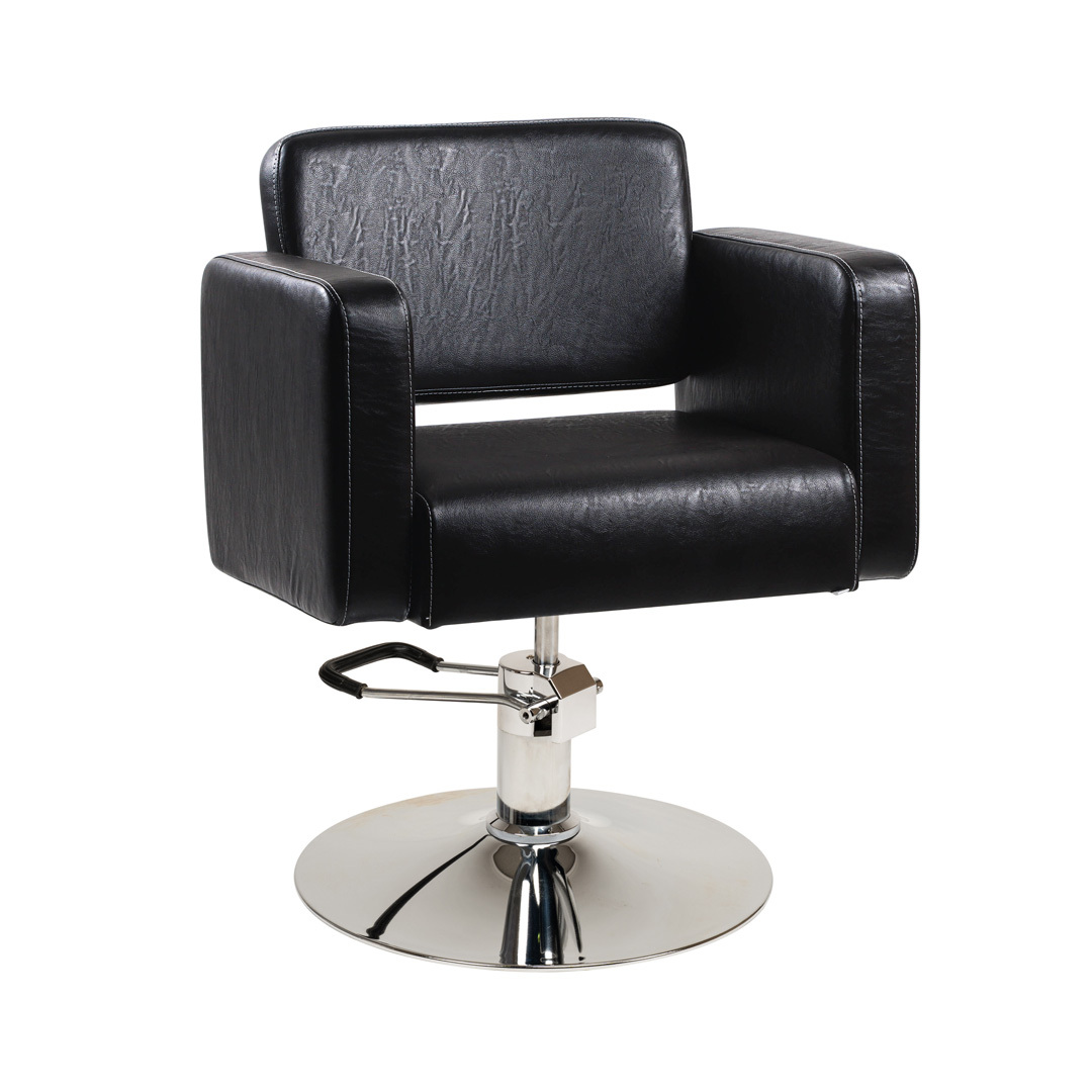 Парикмахерское кресло SunISpa Престиж, черный, гидравлика диск