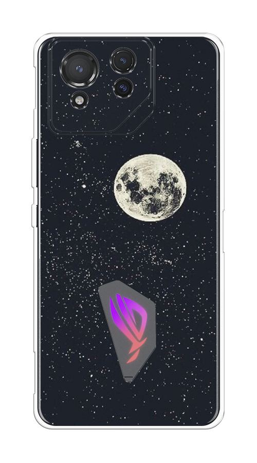 

Чехол на Asus ROG Phone 8 "Полнолуние", Бордовый, 45150-1