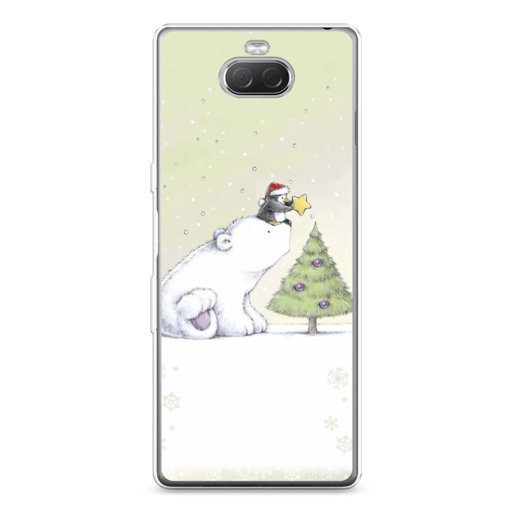 

Чехол на Sony Xperia 10 Plus "Украшение елки", Белый;бежевый, 54150-5