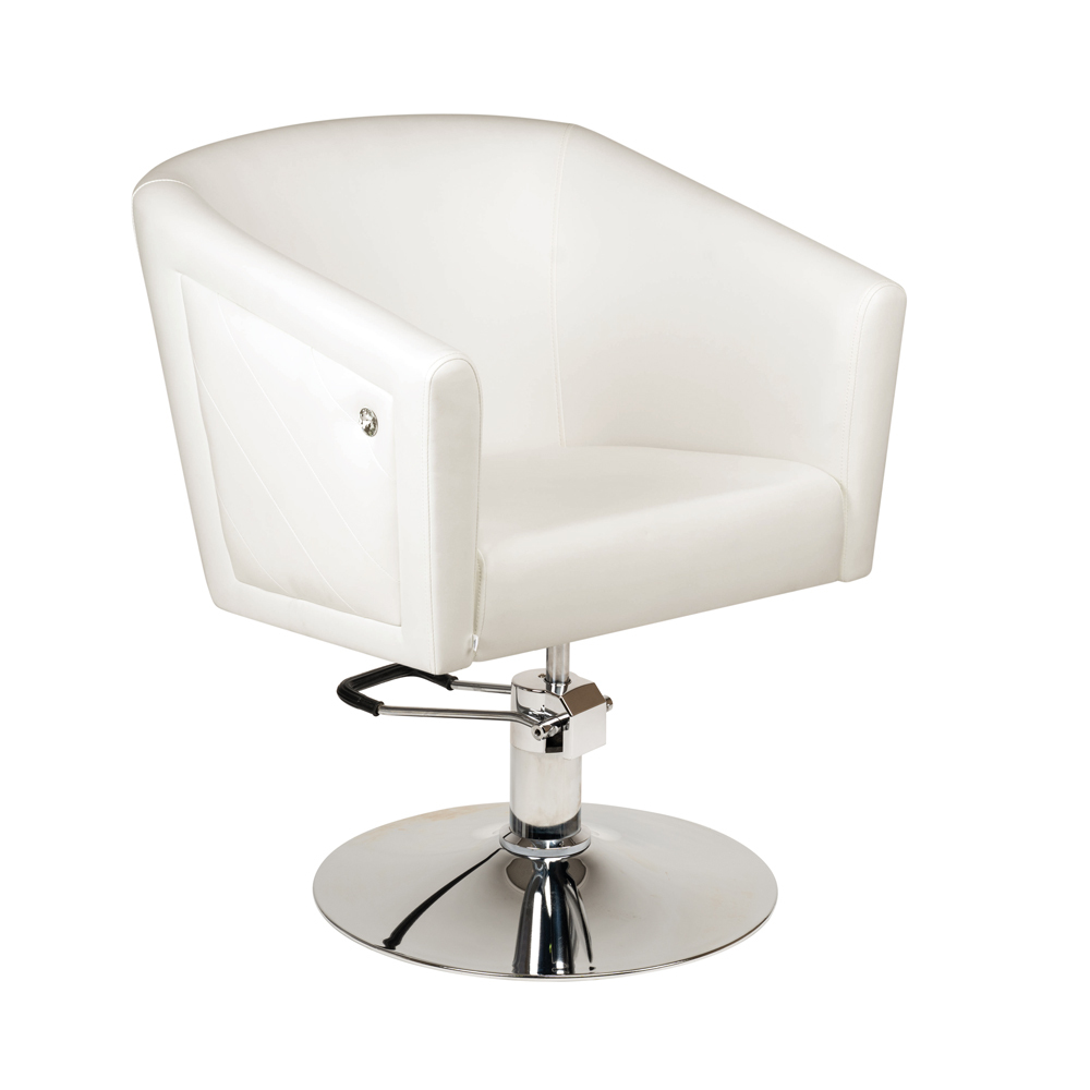 фото Парикмахерское кресло sunispa гармония iv, белый, гидравлика диск