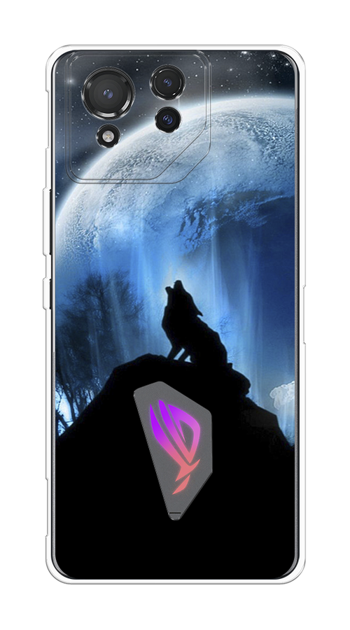 

Чехол на Asus ROG Phone 8 "Волк 2", Синий;черный;белый, 45150-1