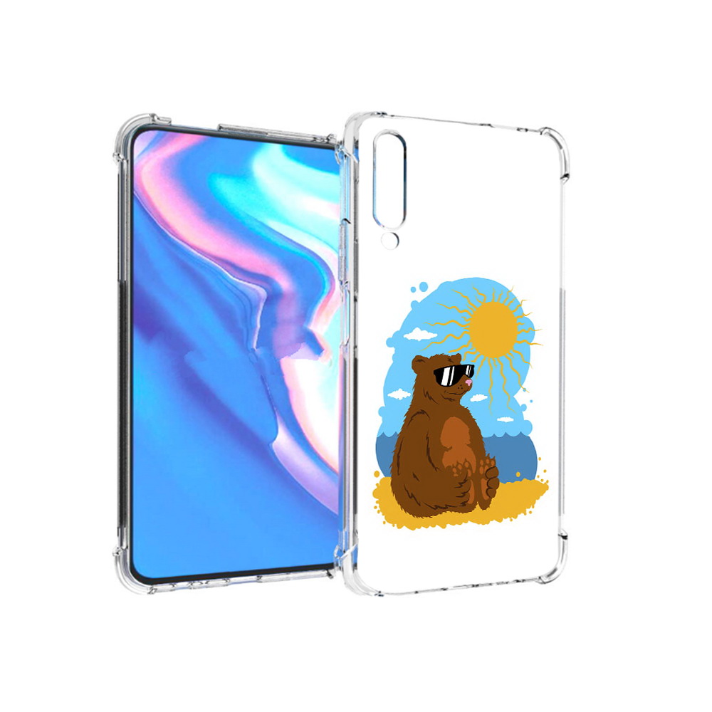 

Чехол MyPads Tocco для Honor 9X Pro медведь на чиле, Прозрачный, Tocco