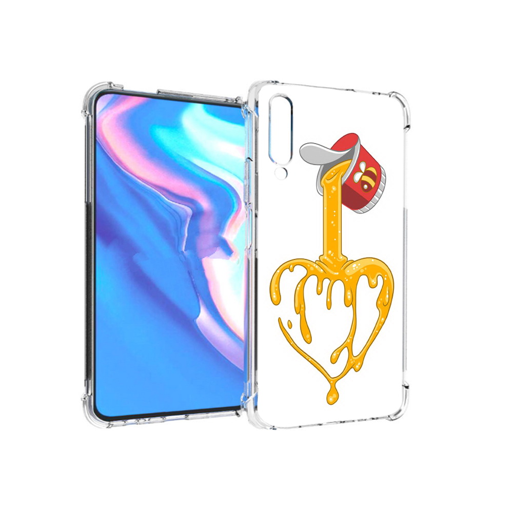 

Чехол MyPads Tocco для Honor 9X Pro медовое сердце, Прозрачный, Tocco