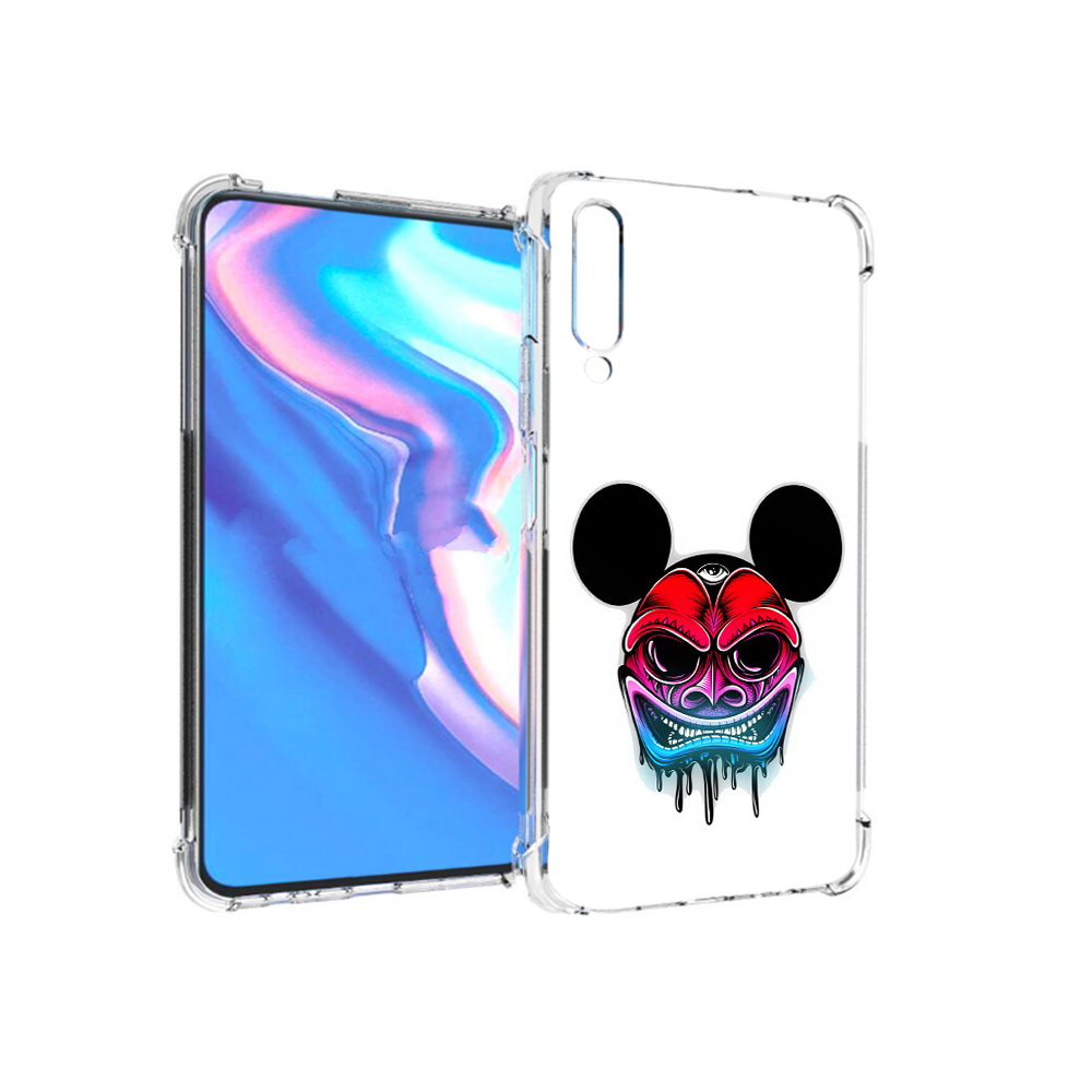 

Чехол MyPads Tocco для Honor 9X Pro микки в маске, Прозрачный, Tocco