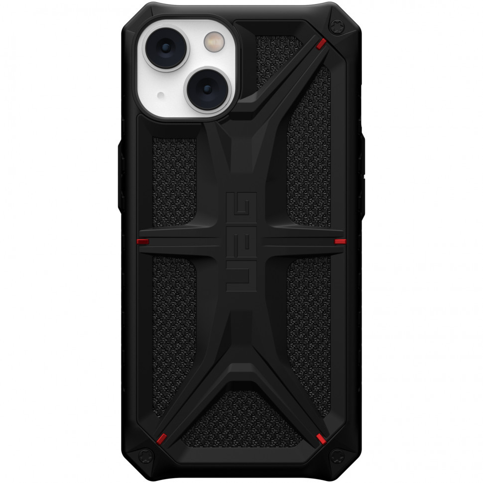 фото Чехол uag monarch series для iphone 14, черный (kevlar black) (114032113940)