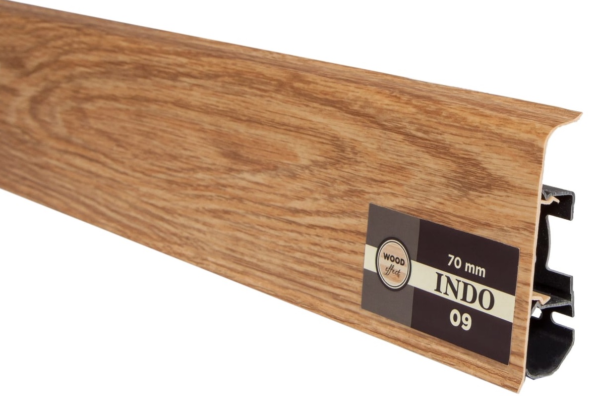 Плинтус Arbiton Indo 09 Дуб Дворский, 2500x70x26 мм 61591