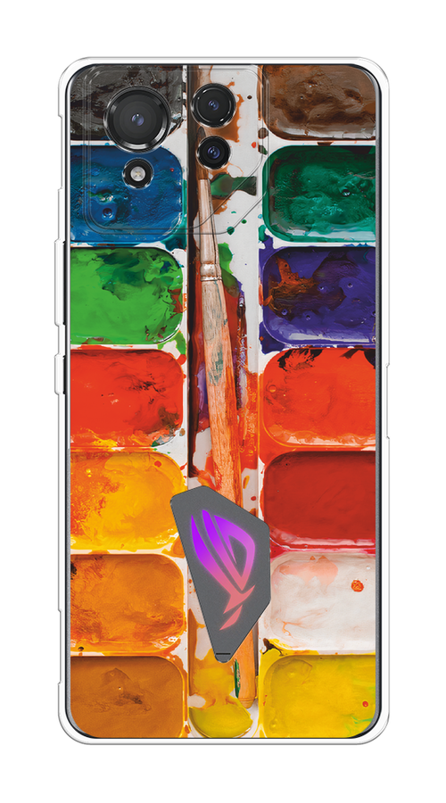

Чехол на Asus ROG Phone 8 "Акварель", Красный;желтый;синий, 45150-1