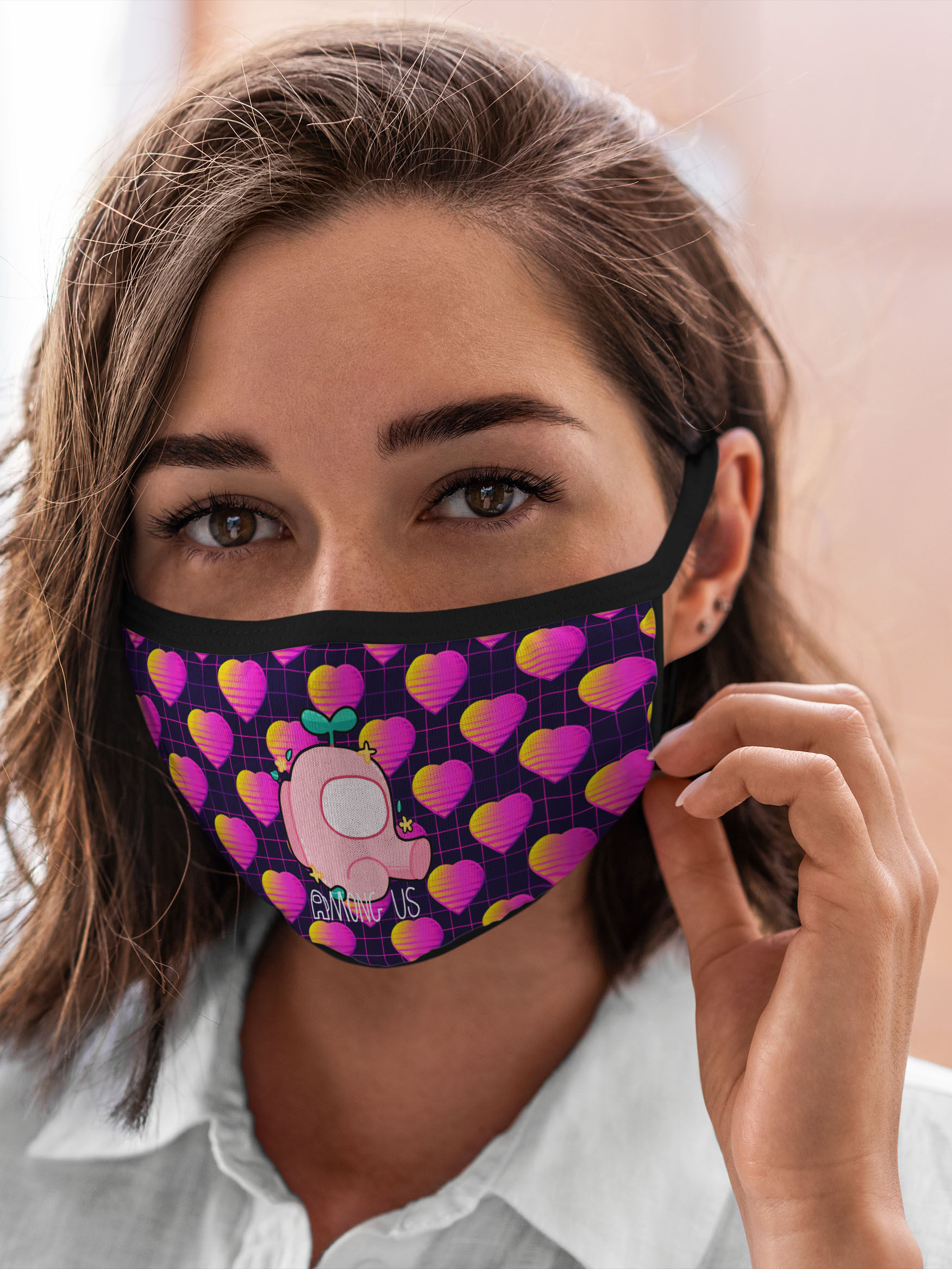 

Многоразовая маска унисекс Burnettie Among Us Girl, Разноцветный, Among Us Girl