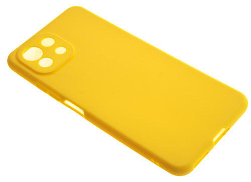 фото Силиконовый чехол tpu case матовый для xiaomi mi 11 lite желтый pc