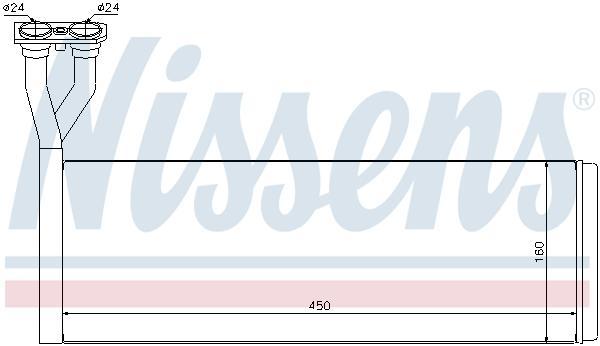 

Радиатор Отопителя Aluminium/Aluminium 450x156x33 Scania P/R/T 95--> Nissens 75005