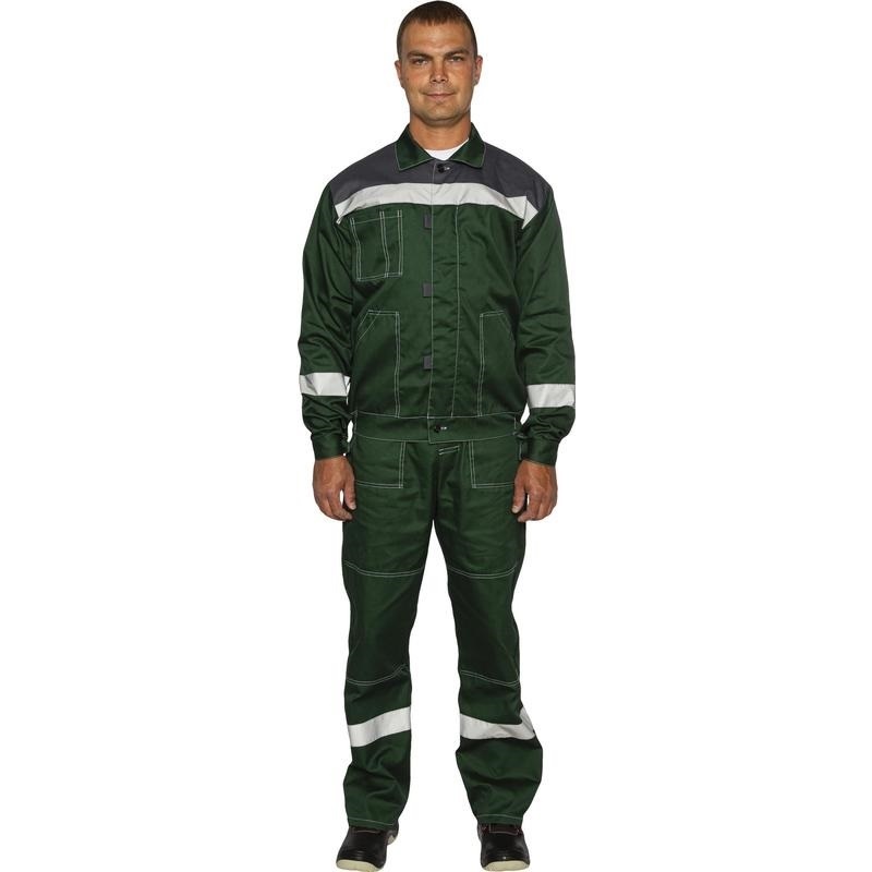 

Костюм рабочий NoBrand 1242589-K зеленый 56-58, 170-176