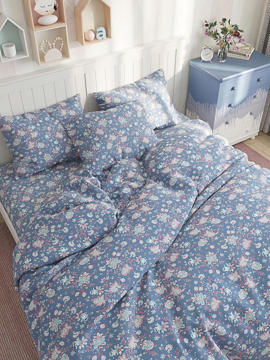 

Пододеяльник Simple House "Фантазия" 1,5-сп 145х215 см, Синий