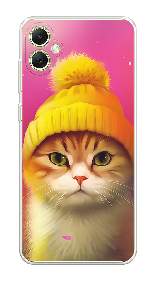 

Чехол на Samsung Galaxy A05 "Котик в шапочке", Розовый;желтый;бежевый, 2108750-1